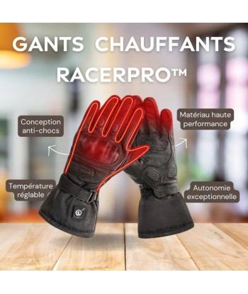 Gants Chauffants Moto Hiver | RacerPro™ Livraison rapide