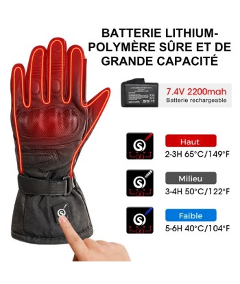 Gants Chauffants Moto Hiver | RacerPro™ Livraison rapide