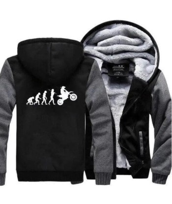 Evolution Biker-Fleecejacke Vous souhaitez 