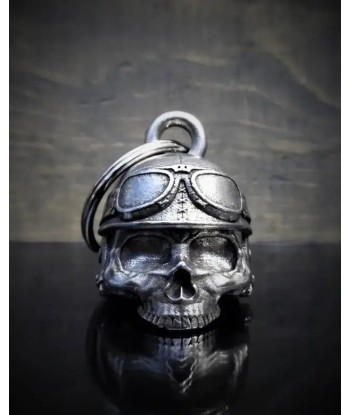 Einzigartige Motorradglocke "Skull Motorcycle Helmet" pas cher 