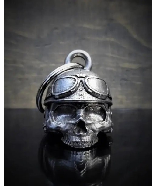 Einzigartige Motorradglocke "Skull Motorcycle Helmet" pas cher 