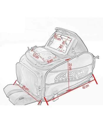 Magnetischer Tankrucksack für Motorräder une grave pollution 