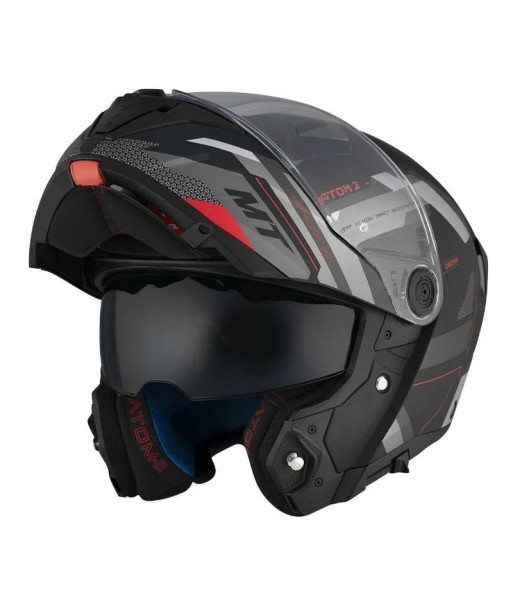 Blauer modularer Motorradhelm-S550 une grave pollution 