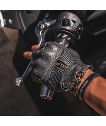 Motorradhandschuh aus Leder En savoir plus