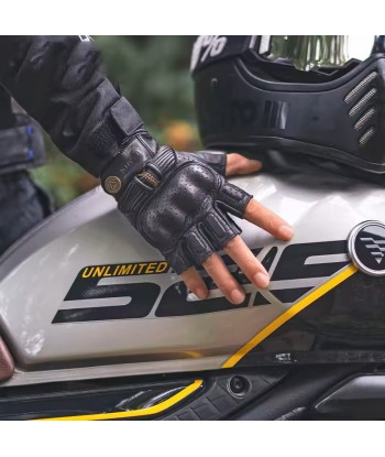 Motorradhandschuh aus Leder En savoir plus