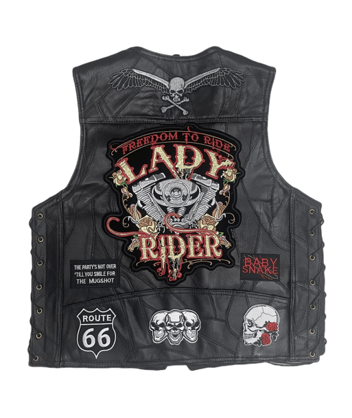 Damen-Bikerweste aus Leder - Lady Rider acheter en ligne