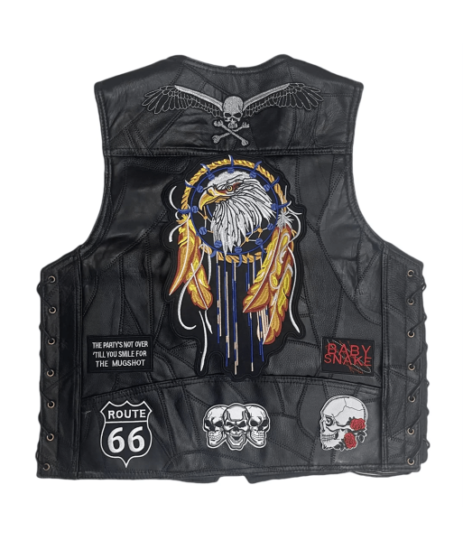 Amerikanische Biker-Lederweste - Eagle Dreamcatcher Venez acheter