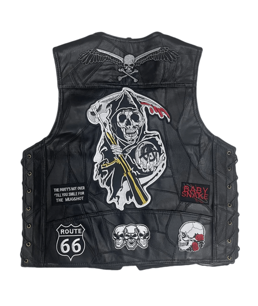 Biker-Lederweste im Sons of Anarchy-Stil chez Cornerstreet bien 