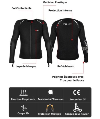 Sommer-Motorrad-Schutzweste für Damen – EvoShield™ la livraison gratuite