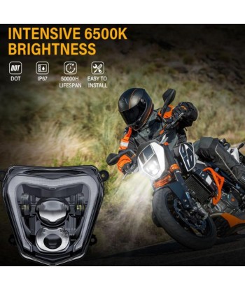 LED-Motorradscheinwerfer KTM Duke 690 | 2012-2019 | Gegenstück en stock