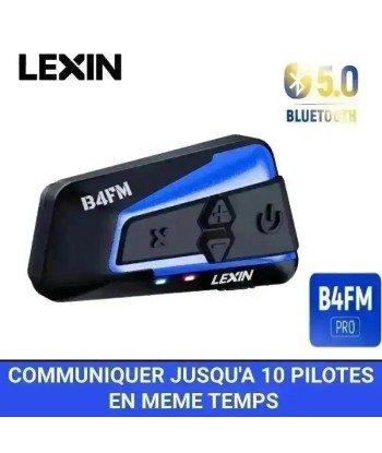 Intercom casque moto bluetooth LEXIN - 10 pilotes de votre