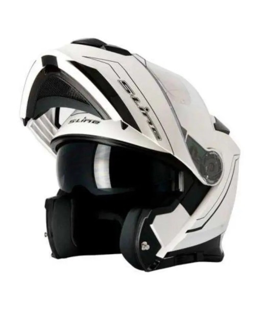 Casque Modulable Double écran Blanc/Noir | SLine550 les ctes