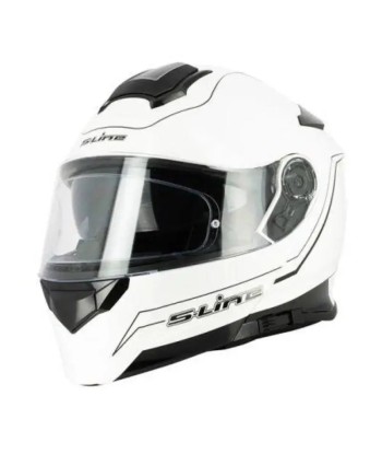 Casque Modulable Double écran Blanc/Noir | SLine550 les ctes