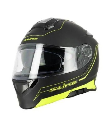 Casque Modulable Double écran Noir / jaune FLUO | SLine550 chez Cornerstreet bien 