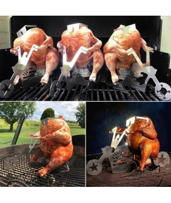 MotoGrill™ Support à poulet portable BBQ Livraison rapide