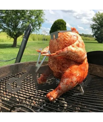 MotoGrill™ Support à poulet portable BBQ Livraison rapide