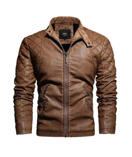 Veste cuir biker vintage des créatures d'habitude