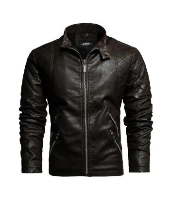 Veste cuir biker vintage des créatures d'habitude