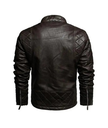 Veste cuir biker vintage des créatures d'habitude