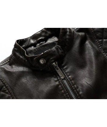 Veste cuir biker vintage des créatures d'habitude