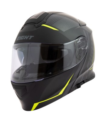 Modularer Roller-Motorradhelm – Schwarz und Gelb Amélioration de cerveau avec