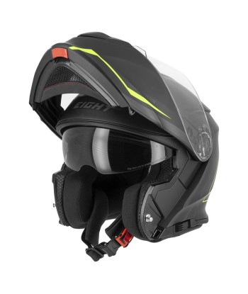 Modularer Roller-Motorradhelm – Schwarz und Gelb Amélioration de cerveau avec