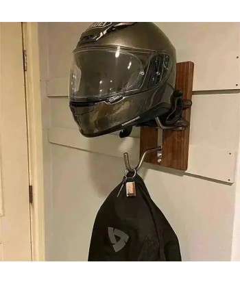 Support casque moto bois métal Découvrez la collection