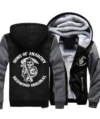 Veste polaire SONS OF ANARCHY brillant des détails fins