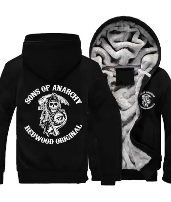 Veste polaire SONS OF ANARCHY brillant des détails fins