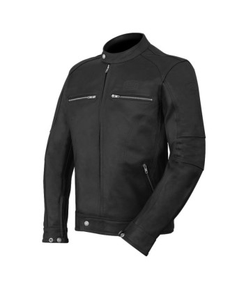 Blouson Cuir moto VINTAGE -Noir offre 