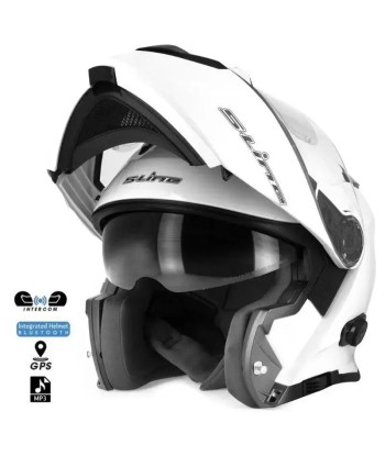 Casque moto bluetooth -  Blanc de la marque