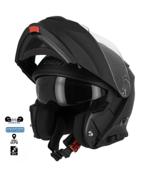 Casque moto avec bluetooth - Noir Mat Venez découvrir notre 