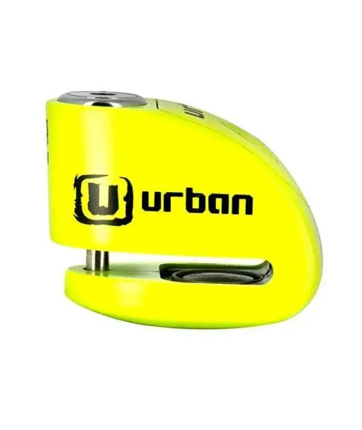 Bloque Disque Moto avec Alarme - Urban 6 mm Jaune Fluo en stock