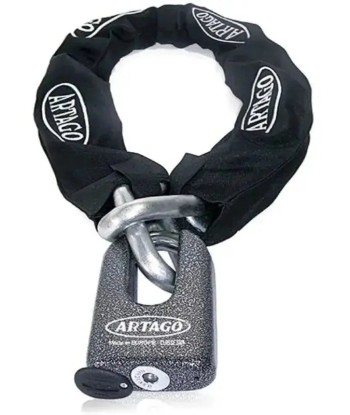 Antivol moto chaine +  Cadenas Artago - SRA | Lg : 150cm france