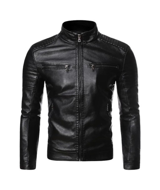 Veste cuir  vintage - Noir online