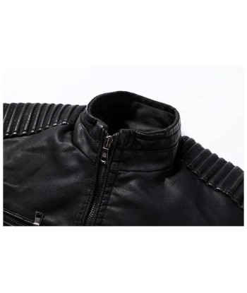 Veste cuir  vintage - Noir online