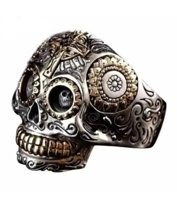 Bikerring - Mexikanischer Totenkopf JUSQU'A -70%! 