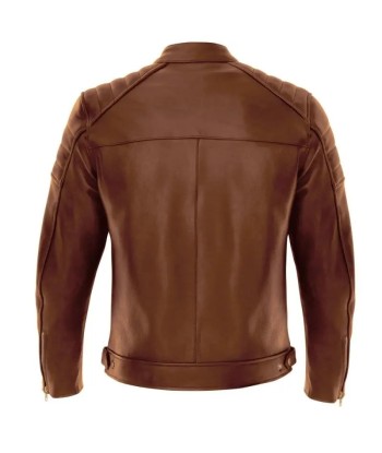 Blouson moto Cuir homme -Gt Trophy Cognac pas cher 