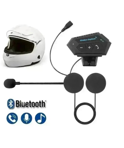 Intercom casque moto | BT-12 rembourrage situé sous