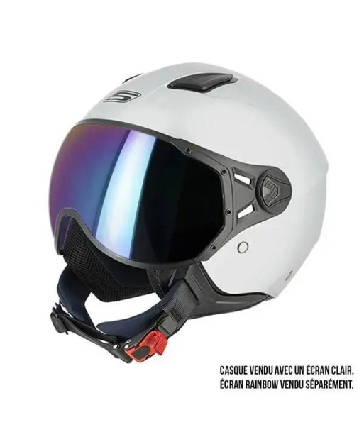 Casque moto Jet  - Aviateur Gris Mat outlet