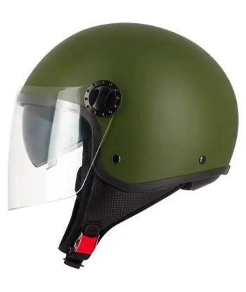 Casque moto Jet FURY- Vert armé Mat livraison et retour toujours gratuits