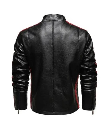 Blouson cuir homme vintage - Noir solde