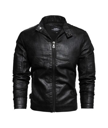 Blouson cuir vintage homme - Marron ouvre sa boutique