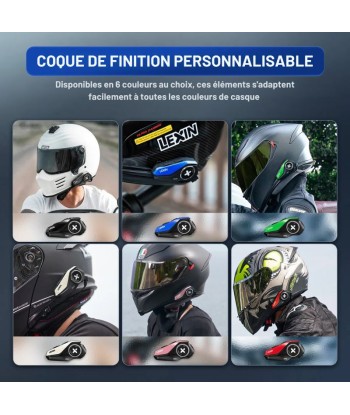 Intercom moto Lexin G2P -6 pilotes prix pour 