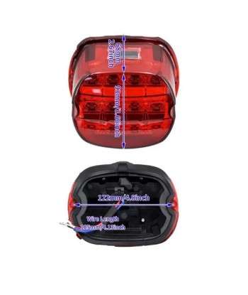 Feux arrière  Led pour Harley  Road Glide - Rouge pas cheres