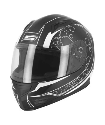 Casque de Moto Noir et Blanc Femme - S448 GRAPHIC commande en ligne