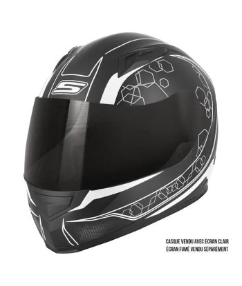 Casque de Moto Noir et Blanc Femme - S448 GRAPHIC commande en ligne