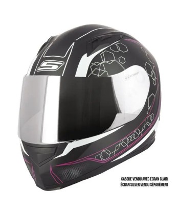 Casque Moto Intégral femme- S448 Noir et Rose online