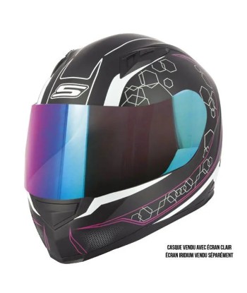 Casque Moto Intégral femme- S448 Noir et Rose online