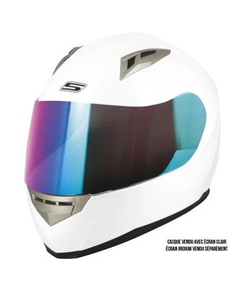 Casque Moto Femme Integral BLANC - S448 acheter en ligne